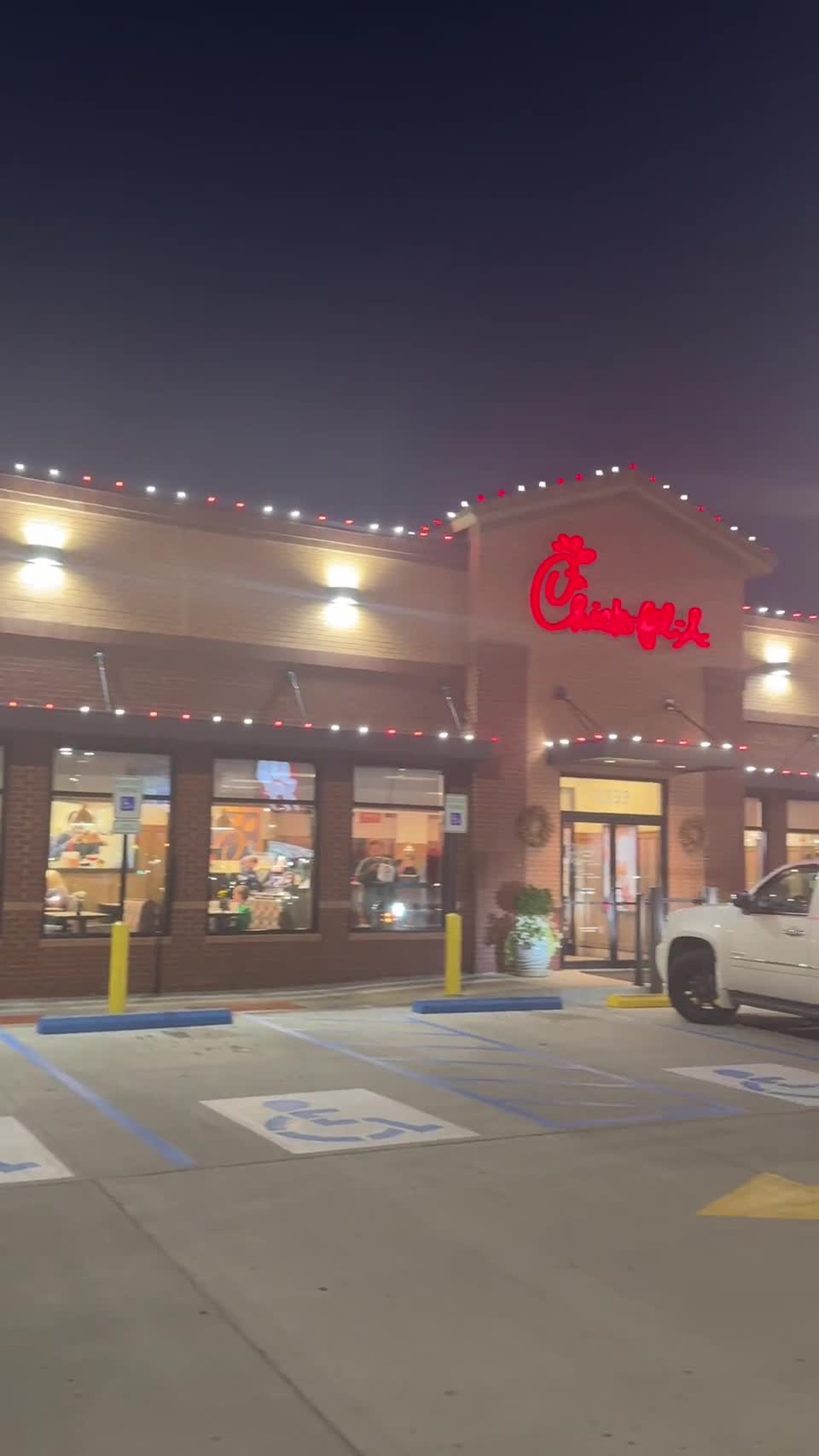 Chick-fil-A installation by Show Me Christmas Lights